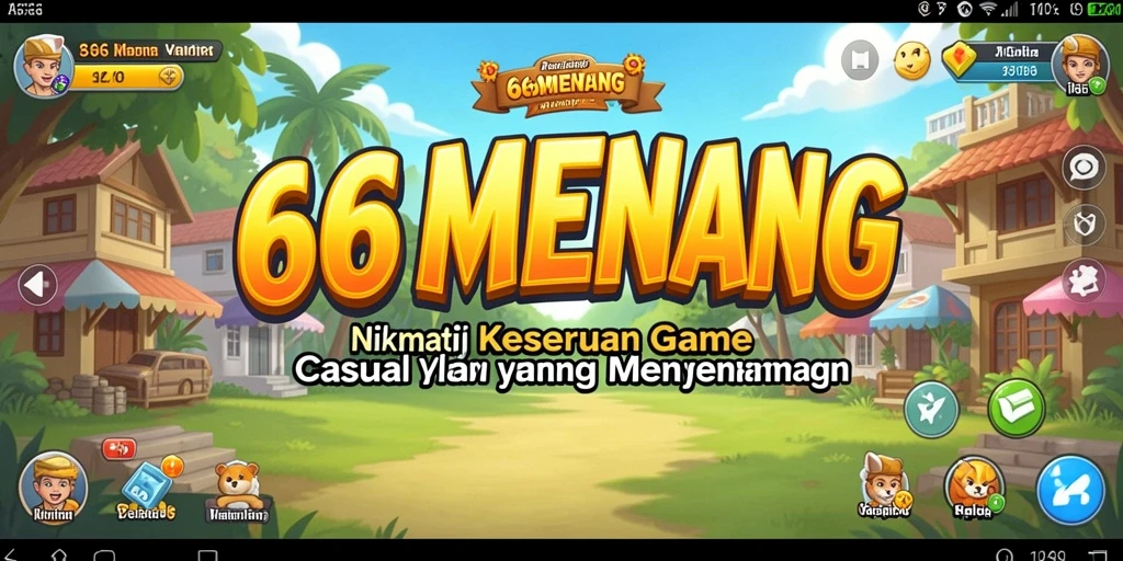 Screenshot gameplay 666MENANG menampilkan keseruan level yang penuh warna.
