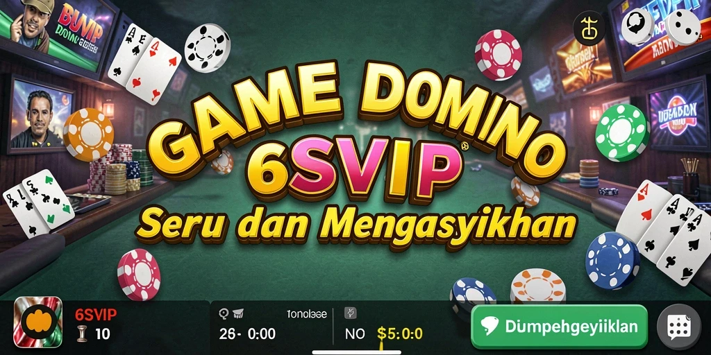 Gameplay seru domino di 6SVIP.