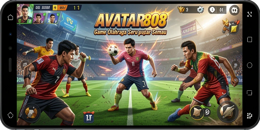 Tampilan gameplay seru dari AVATAR808 dengan aksi olahraga yang mendebarkan.