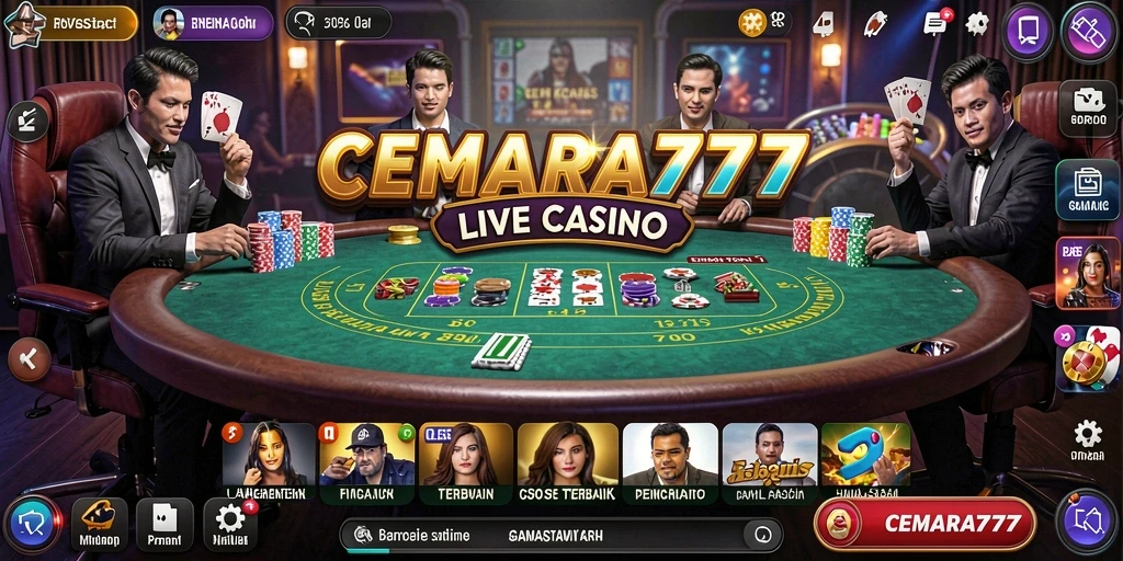 Gameplay Live Casino yang menarik dan interaktif di CEMARA777.