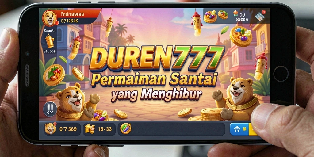 Tampilan menarik dari gameplay DUREN777 yang penuh warna.