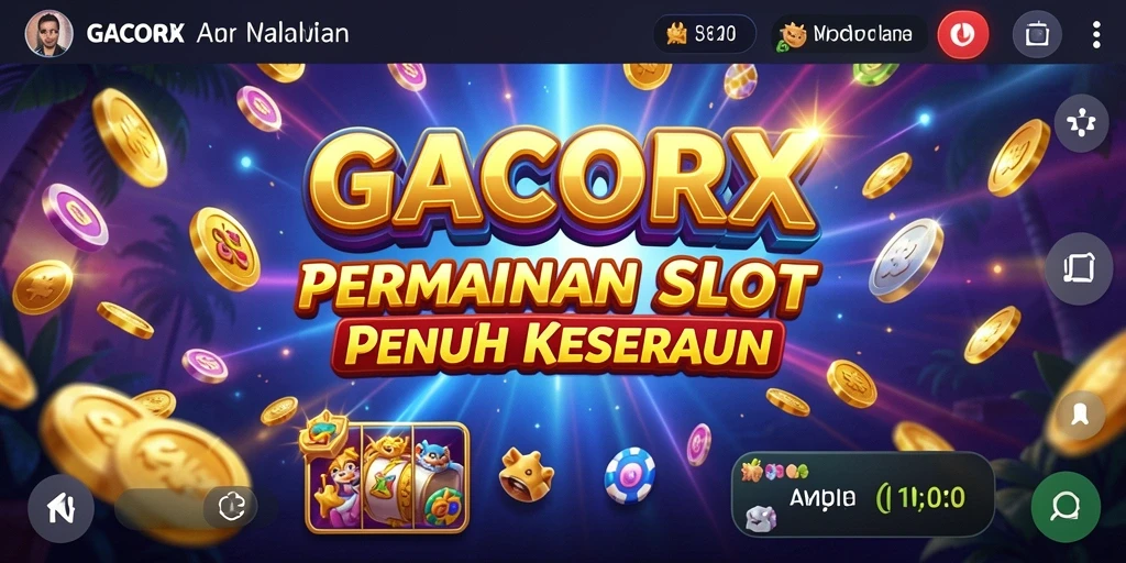 Tampilan menarik dan gameplay seru dari GACORX Slot.