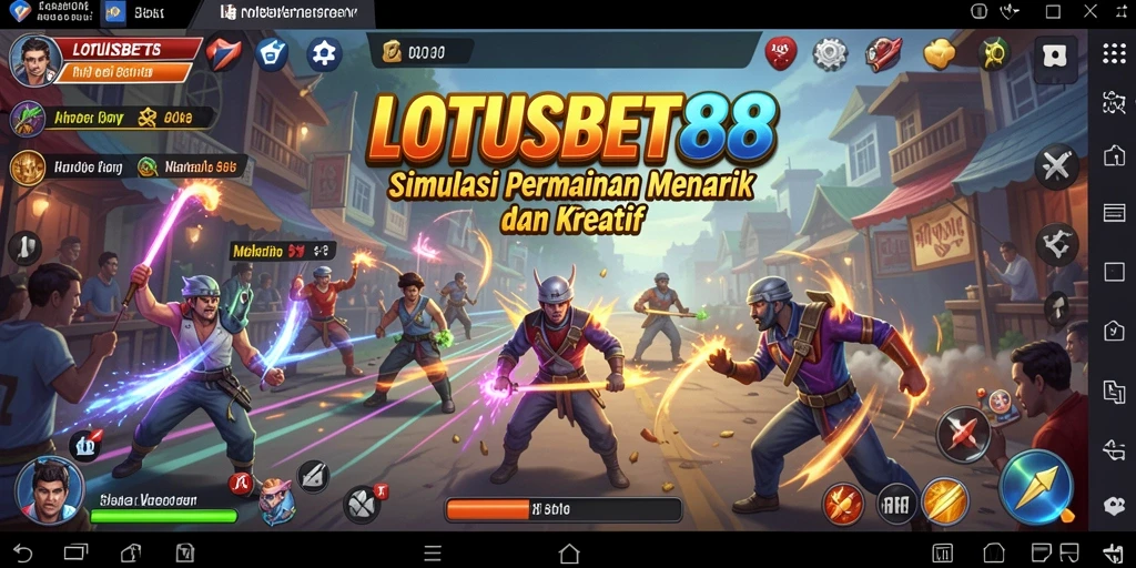 Screenshot gameplay LOTUSBET88 menampilkan suasana simulasi yang menarik.