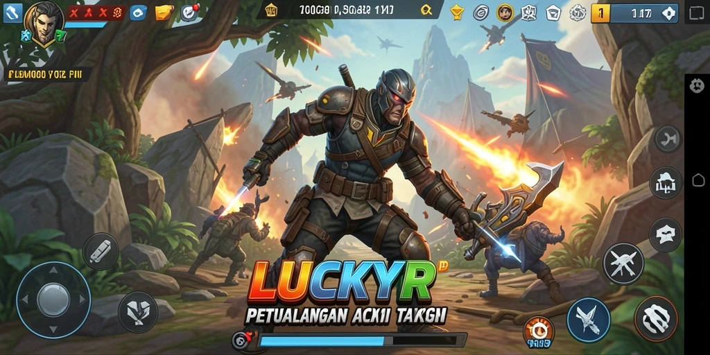 Gameplay seru LUCKYRP menampilkan aksi mendebarkan di setiap level.