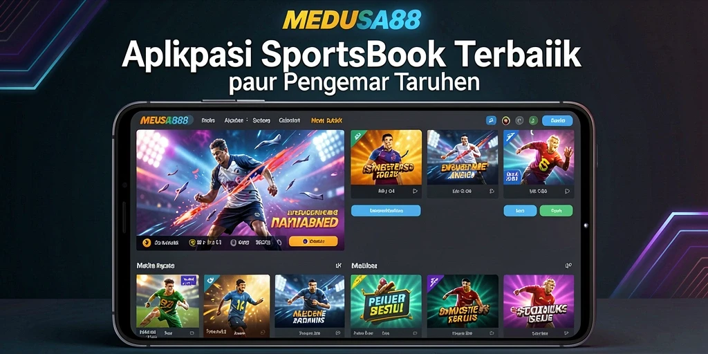 Tampilan gameplay menarik dari MEDUSA88 yang menunjukkan taruhan olahraga.
