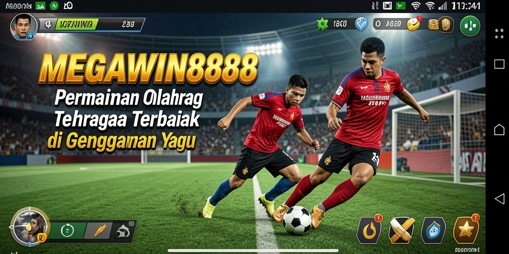 Menampilkan gameplay mendebarkan dari MEGAWIN888 olahraga.