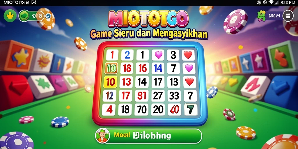 Tampilan gameplay MIOTOTO yang menarik dengan suasana Bingo yang hidup.