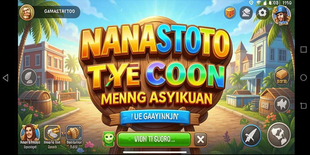 Tangkapan layar NANASTOTO menampilkan gameplay Tycoon yang seru.