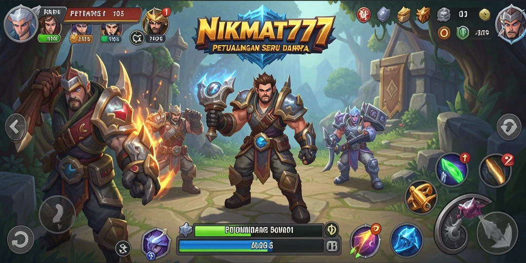 Tampilan menarik dari gameplay ARPG di NIKMAT777.
