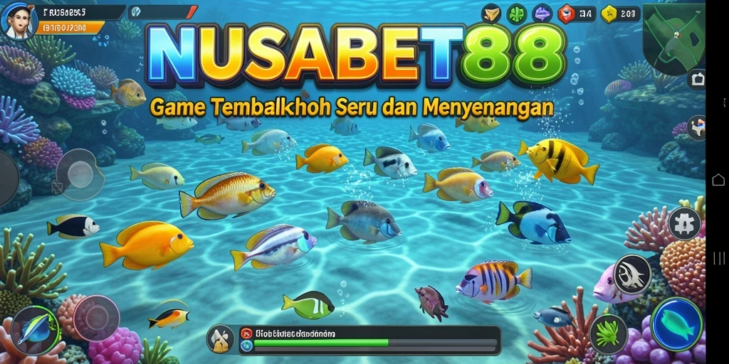 Tampilan gameplay Tembak Ikan yang seru di NUSABET88.