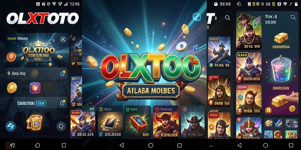 Tampilan antarmuka utama OLXTOTO dengan berbagai fitur utility.