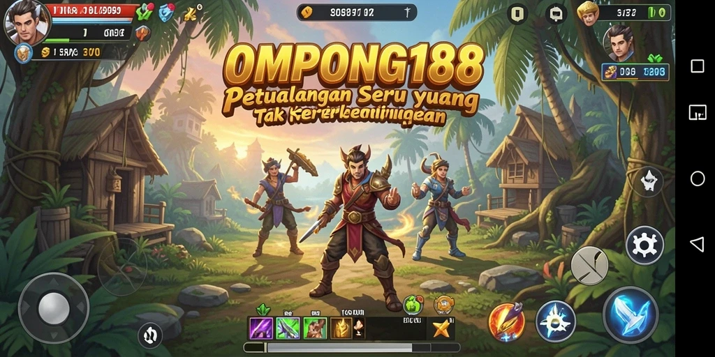 Tampilan gameplay OMPONG188 yang menarik dan mendebarkan.