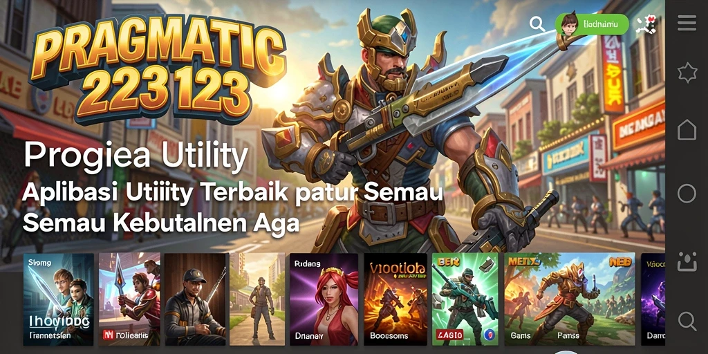 Tampilan antarmuka utama PRAGMATIC123 yang user-friendly dan modern.