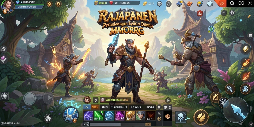 Tampilan gameplay dalam RAJAPANEN yang penuh aksi dan petualangan.