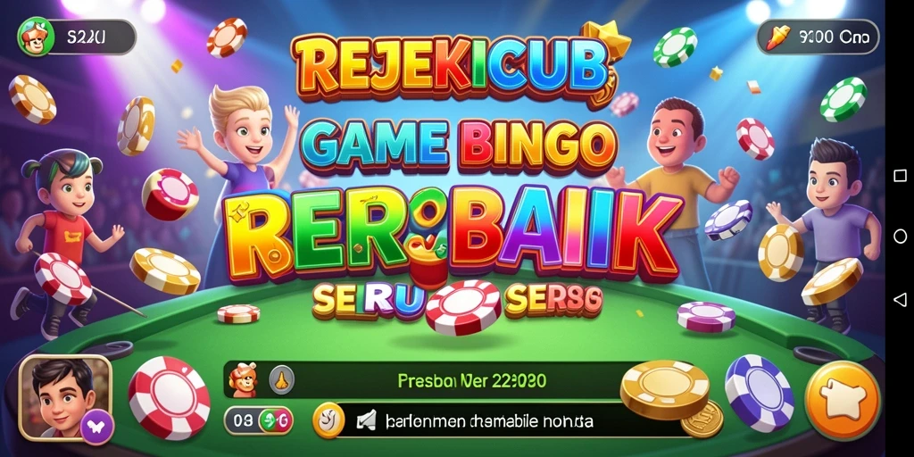 Tampilan gameplay seru di REJEKICLUB dengan suasana Bingo yang mengasyikkan.