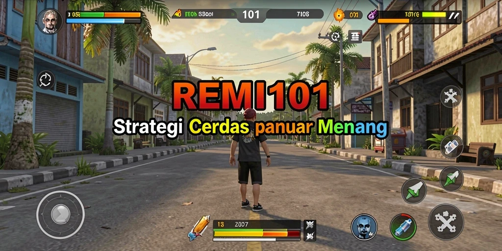 Tampilan menarik gameplay strategi dalam REMI101.