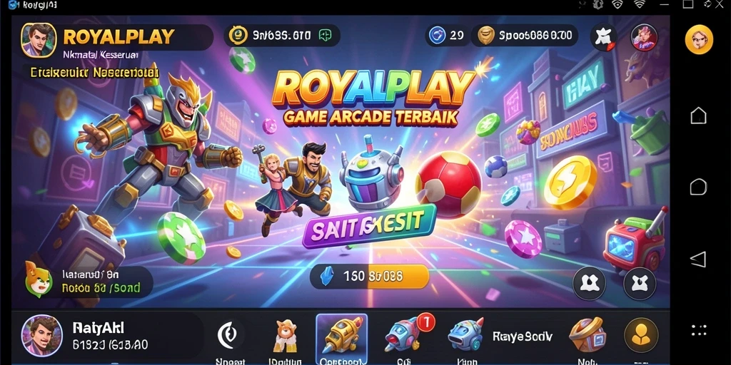 Screenshot gameplay <strong>ROYALPLAY</strong> menampilkan keseruan aksi Arcade.
