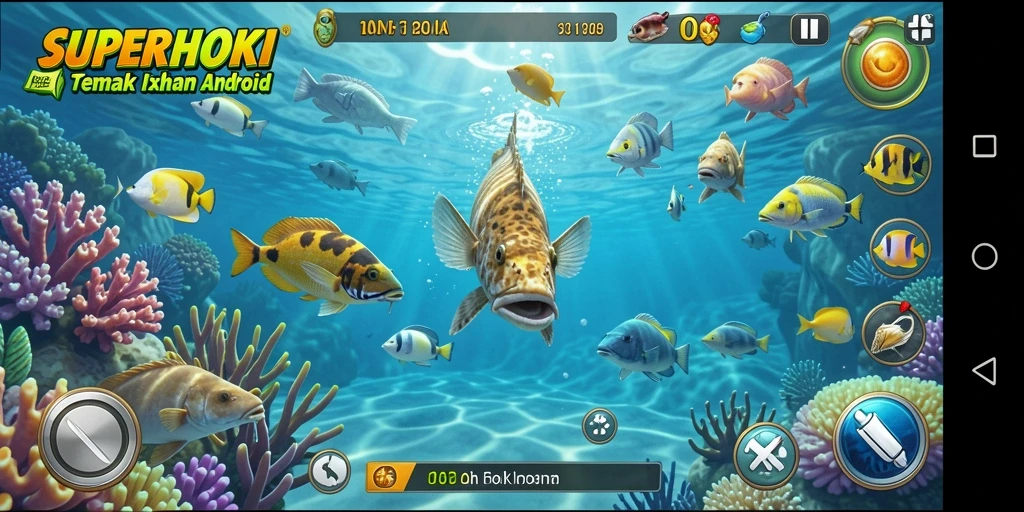 Tampilan gameplay Tembak Ikan yang menarik di SUPERHOKI.