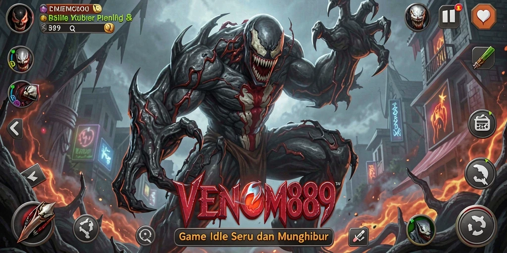 Tampilan gameplay Idle VENOM889 yang menarik dan menghibur.